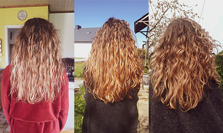Photo de mes différentes coupes de cheveux.