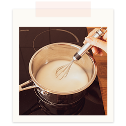 Photo mélanger des ingrédient.